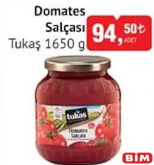TUKAŞ DOMATES SALÇASI 1650 G